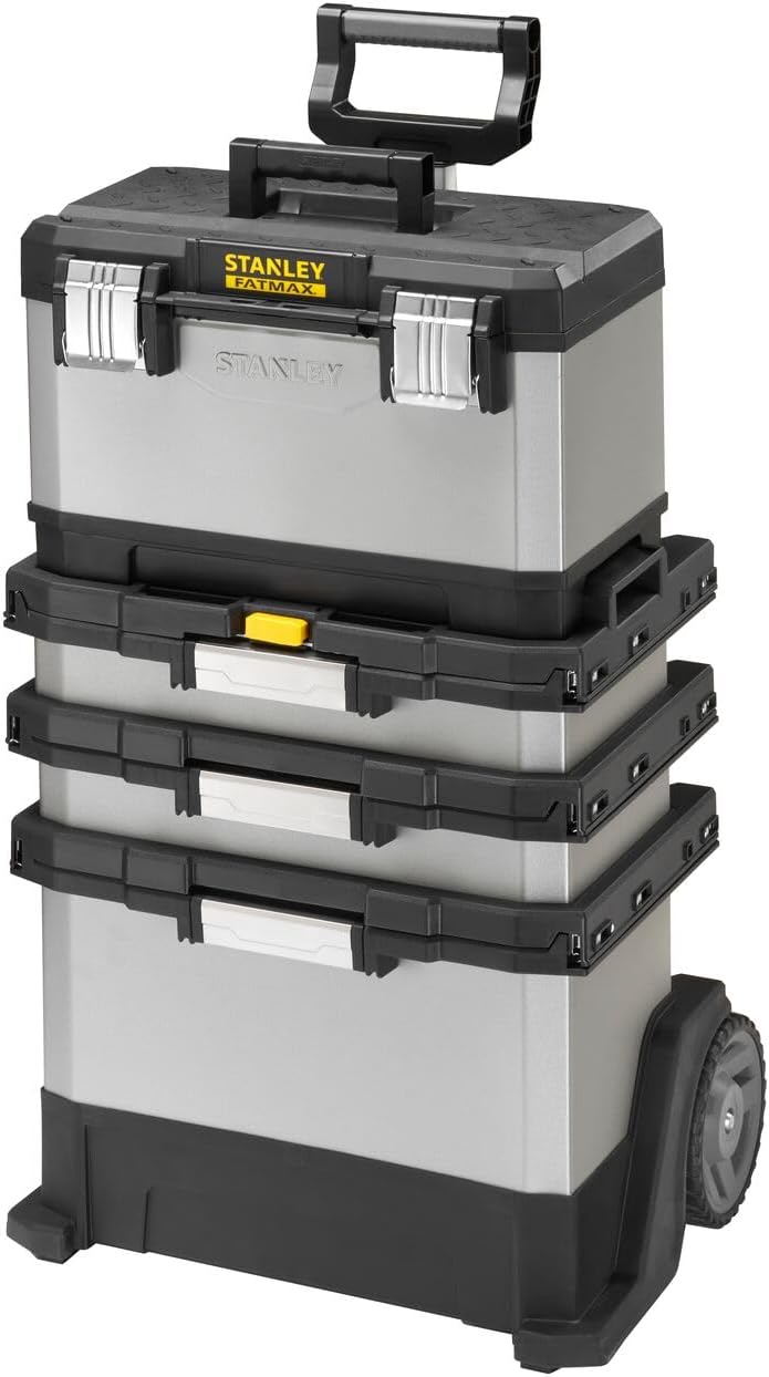 STANLEY FATMAX, Carrello Porta Utensili, Metallo e Polipropilene (plastica), 56.8 x 89.3 x 38.9 cm. 1-95-622