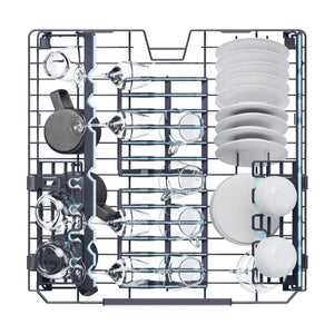 Haier I-Pro Shine Serie 7 Lavastoviglie a Libera Installazione 60 cm, 14 Coperti, 10 Programmi, Classe A, Lavaggio Flex Zone, App hOn + AI, AxLxP 85x 59,7x59,8 cm, Stainless Steel- XF 4A4M4PDX