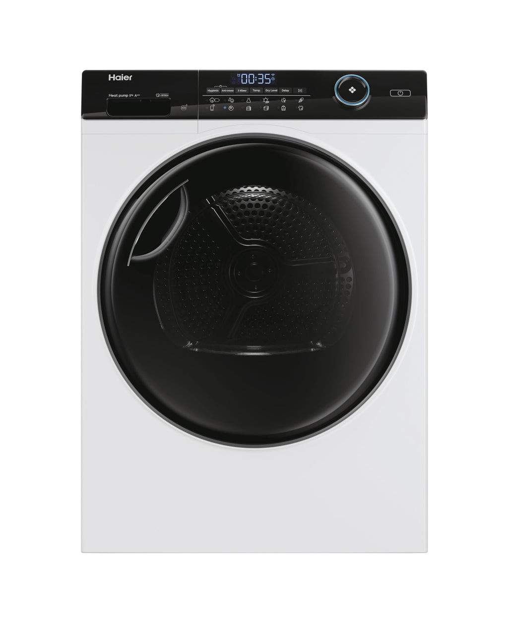 Haier I-Pro Serie 5 Asciugatrice 8Kg, Libera Installazione, Carica Frontale, Classe A+++, Trattamento Antibatterico, I-Time, Partenza Programmabile, Vapore, AxLxP 84,5x59,5x67,5 Bianca - HD80-A3959-S