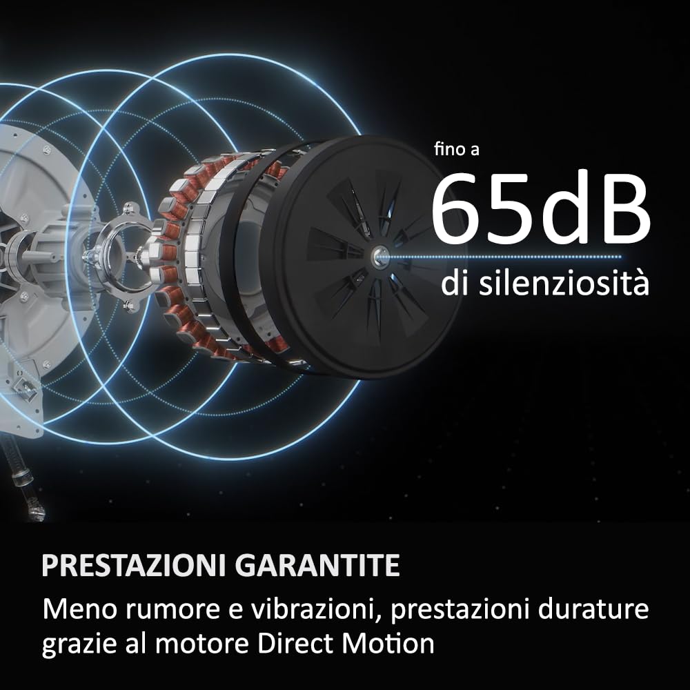 Haier X Serie 11, Lavatrice a carica frontale 10 KG, Libera Installazione, Classe A-20%, 1400 giri, Vapore, 16 programmi, Intelligenza Artificiale, Capacità XXL, 85x60x61 cm, Bianca - HW100-BD14397U1S