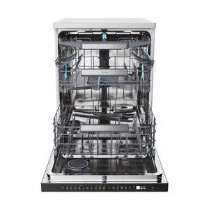 Haier I-Pro Shine Serie 7 Lavastoviglie a Libera Installazione 60 cm, 14 Coperti, 10 Programmi, Classe A, Lavaggio Flex Zone, App hOn + AI, AxLxP 85x 59,7x59,8 cm, Stainless Steel- XF 4A4M4PDX