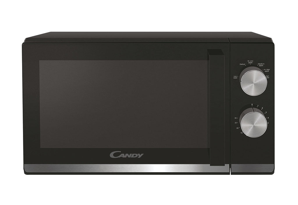 Candy Moderna Forno a Microonde 20 Litri, 700W, 6 Livelli di Potenza, Funzione Defrost, Timer e Segnale Acustico di Fine Cottura, App hOn, Libera Installazione, 45,2 x 34,6 x 26,2 cm, Nero - CMW20TNMB