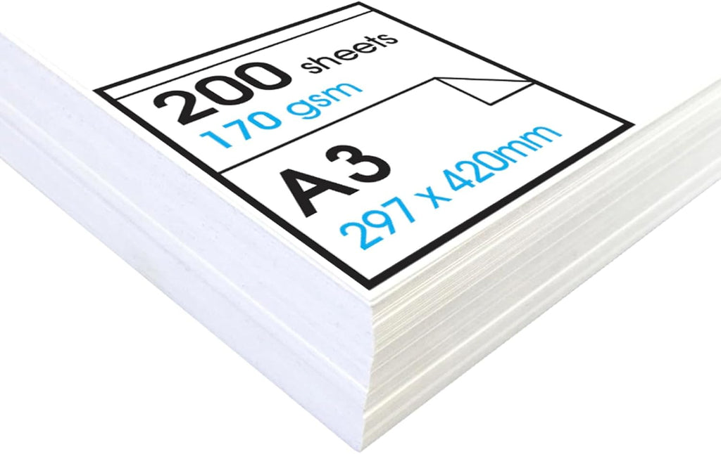Artway Studio - A3 Carta in cartuccia per disegno - Ideale per applicazioni artistiche a secco - 170gsm - A3 (200 fogli)