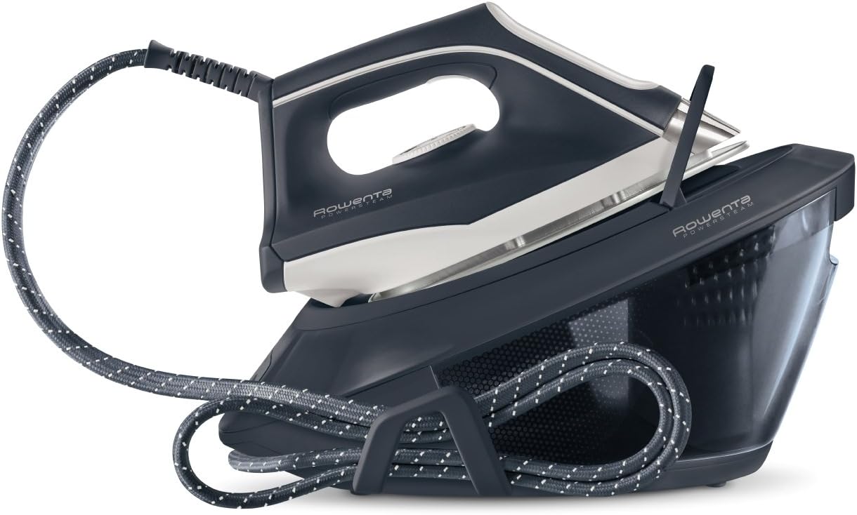 Rowenta VR8220 Powersteam Ferro da Stiro con Generatore di Vapore, Pressione Fino a 6.5 Bar, 2200W, 1.5 Litri, con Piastra in Acciaio Inox, Modalità Eco