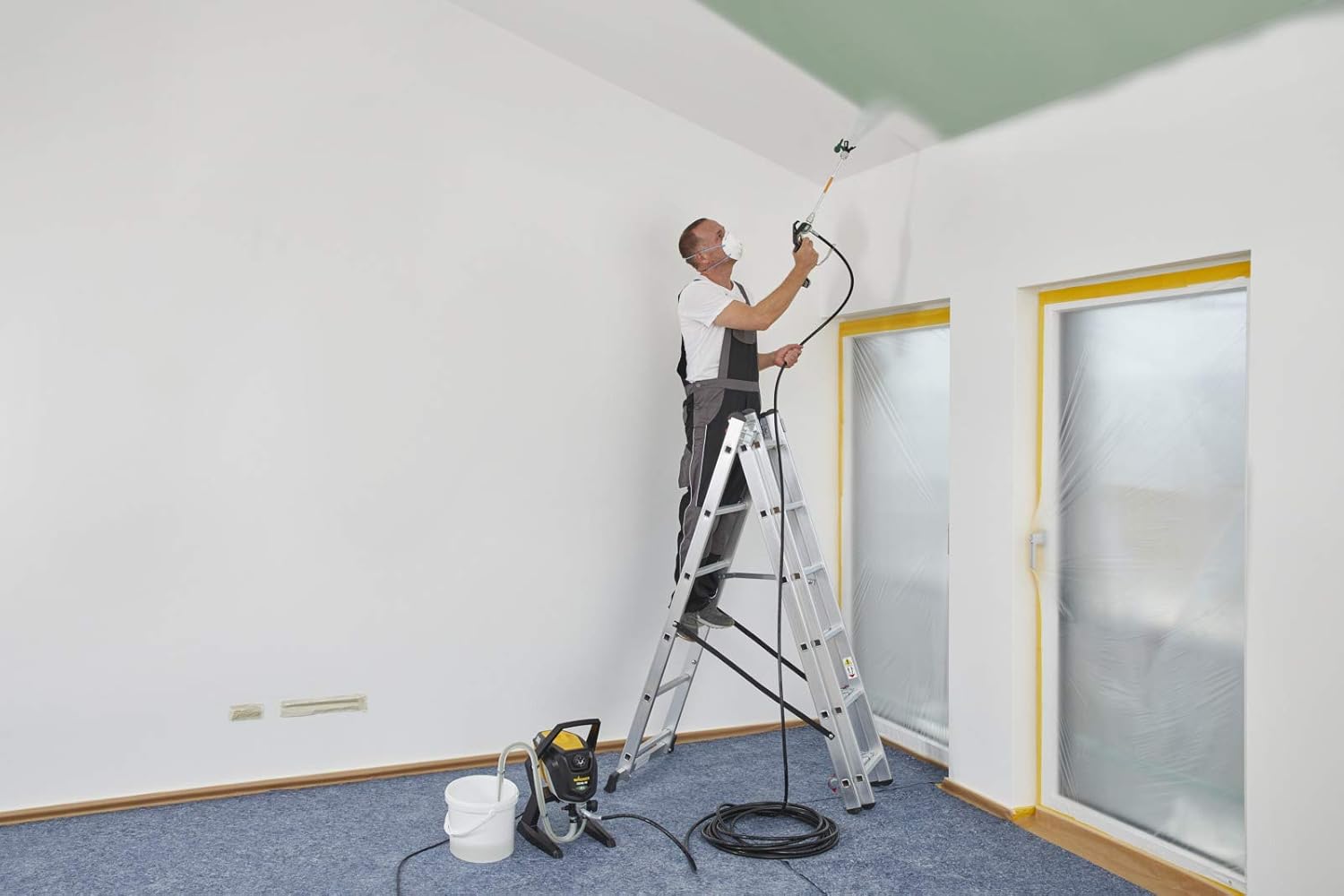 WAGNER Pistola a Spruzzo Airless Control Pro 350 R, per Vernici per Pareti (no farine minerali), Smalti e Velature, Conservanti del Legno e Anticorrosione, Resa 15 M²-2 Min, Tubo Flessibile 15 M