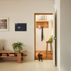 YALE Cassaforte di Massima Sicureza Certificata da Muro con Chiave Y3200420, Nera, Dimensione H270xW390xD200mm, 2 Catenacci Orizzontali, 1+1 Catenacci Verticali, 100% Made In Italy