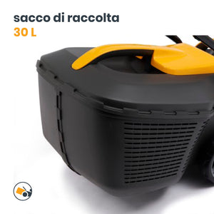Stiga Tagliaerba a Batteria Collector 136e Kit, Per Giardini Fino a 250 m², Larghezza Taglio 34 cm, Batteria ePower da 20 V (2 x 2 Ah), 550 W, 2 Batterie e Caricatore Inclusi, giallo