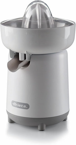 Ariete Spremiagrumi Breakfast 418, Spremiagrumi Elettrico con 2 Coni per Frutti Grandi e Piccoli, Beccuccio Salvagoccia, Doppia Rotazione, Coperchio di Protezione, Piedini Antiscivolo, 40W, Beige