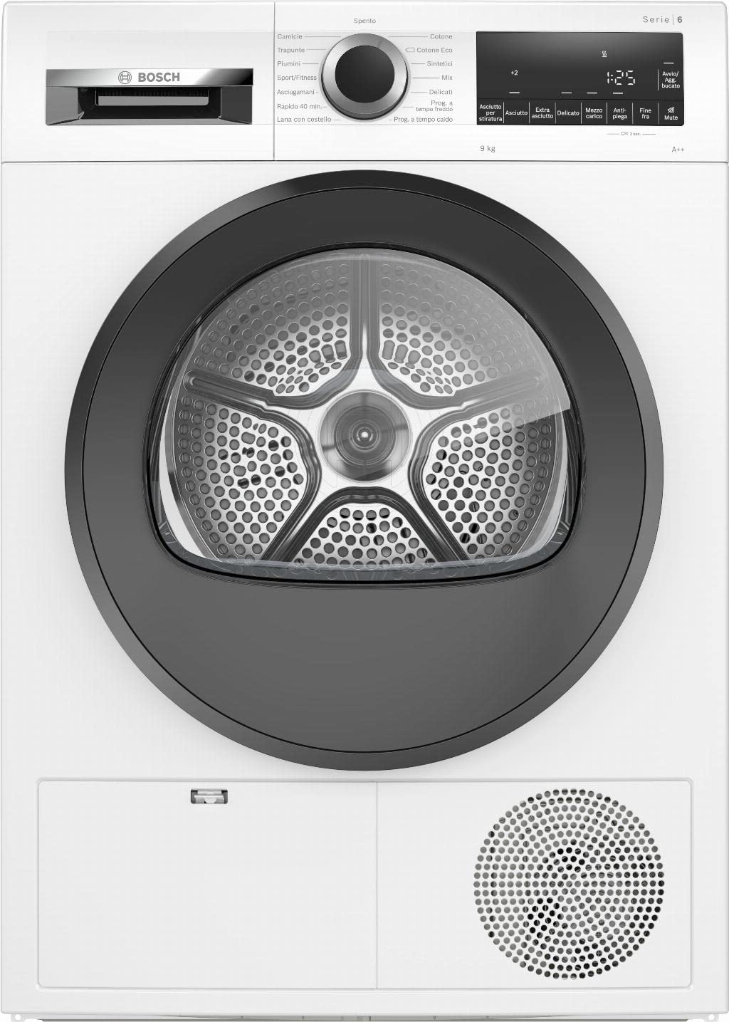 Bosch Serie 6 Asciugatrice a pompa di calore, 9 kg, Cl. A++, con filtro EasyClean
