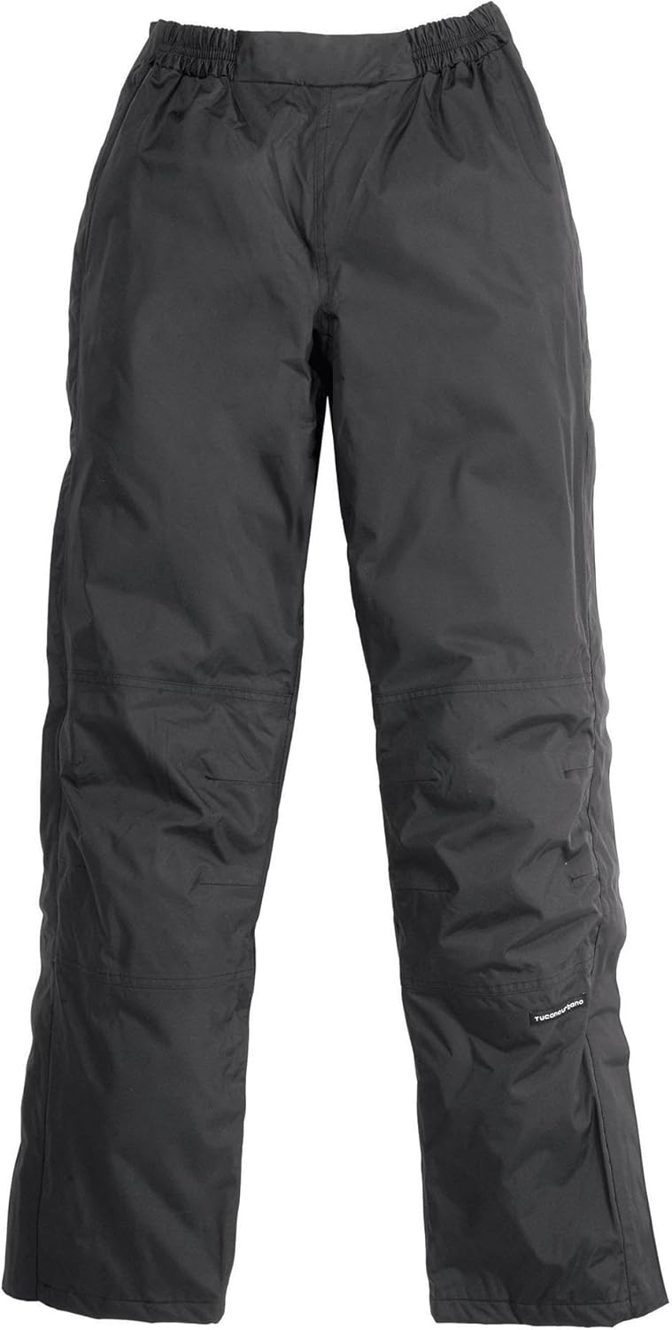Tucano Urbano pantalone antipioggia moto unisex Diluvio. Sovrapantalone antipioggia invernale in poliestere. Tessuto spalmato ad elevata colonna d'acqua. Termico con cuciture nastrate, rifrangente.