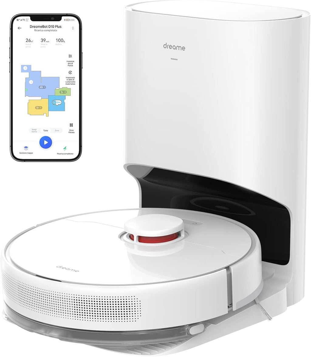 DREAME D10 Plus Robot Aspirador + Estación de Vaciado Automático