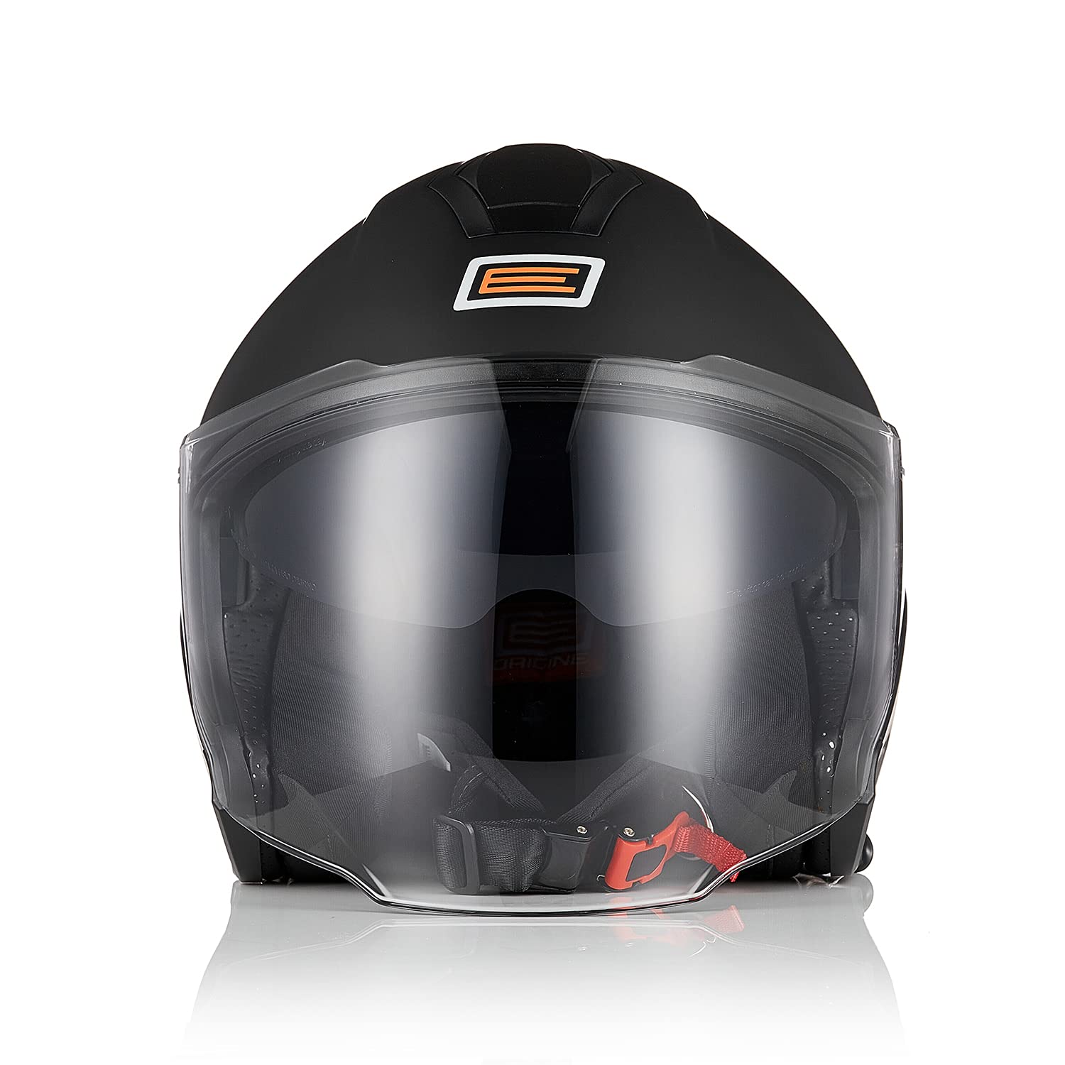 ORIGINE Casco Jet Moto 3/4 Aperto con Doppia Visiera Adatto per Scooter Omologato ECE