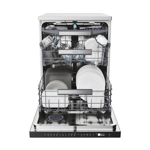 Haier I-Pro Shine Serie 7 Lavastoviglie a Libera Installazione 60 cm, 14 Coperti, 10 Programmi, Classe A, Lavaggio Flex Zone, App hOn + AI, AxLxP 85x 59,7x59,8 cm, Stainless Steel- XF 4A4M4PDX