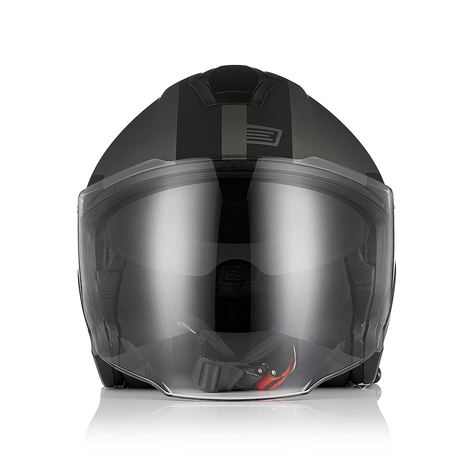 ORIGINE Casco Jet Moto 3/4 Aperto con Doppia Visiera Adatto per Scooter Omologato ECE