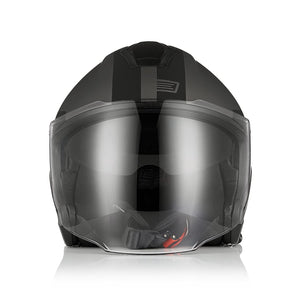 ORIGINE Casco Jet Moto 3/4 Aperto con Doppia Visiera Adatto per Scooter Omologato ECE