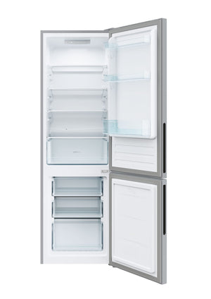 Candy CCT3L517ES, Frigorifero Combi, 55 cm, Altezza 1,77 m, 260 l, Low Frost, Funzione SuperCool, Cassetto Verdure, Controllo elettronico interno, LED, Porte Reversibili, 39 dB, Silver