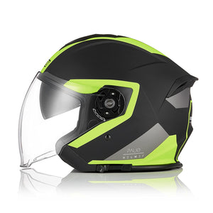 ORIGINE Casco Jet Moto 3/4 Aperto con Doppia Visiera Adatto per Scooter Omologato ECE
