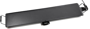 Bestron Piastra elettrica per grigliare, XXXL Plancha piastra con rivestimento antiaderente, divertimento alla griglia per un massimo di 10 persone, superficie di cottura extra-lunga, colore: nero