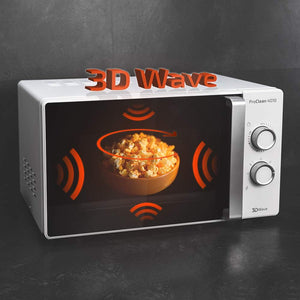 Cecotec Forno a Microonde ProClean 401 da 23 Litri, 700 W, con rivestimento Ready2Clean per una migliore pulizia, tecnologia 3DWave, Design elegante con porta FullCrystal