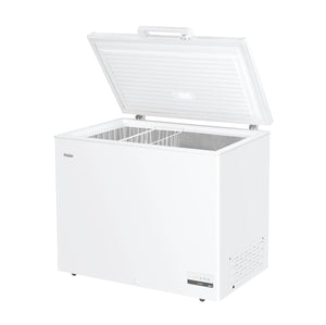 Haier HCE301E Congelatore Orizzontale a Pozzetto, 300 Litri, Temperatura Regolabile, Funzione Fast Freeze, Silenzioso, Libera Installazione, 111x62x84,5cm, Bianco