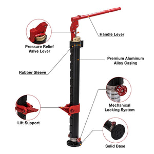KATSU Farm Jack Heavy Duty 48" 1200 mm 3,5 Ton Capacità di Carico Offroad Martinetto Cricchetto ad Alto Sollevamento Cric Fuoristrada per ATV 4x4 Trattori Camion 161195