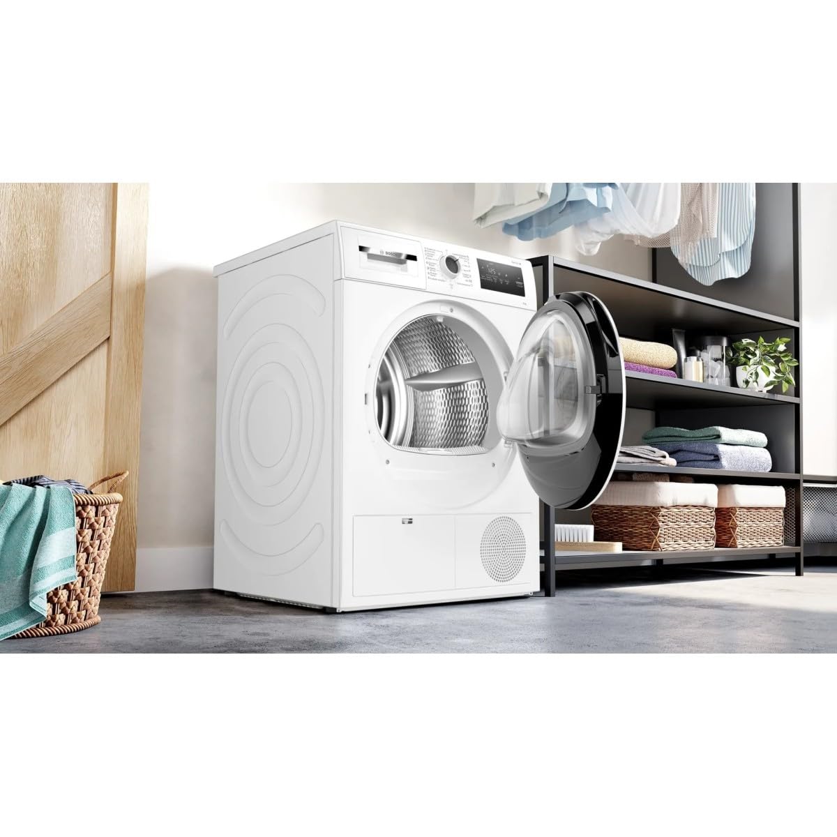 Bosch - Asciugatrice con pompa di calore, 8 kg, AutoDry, anti-vibrazione, bianco, WTR83200ES