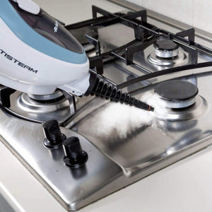 Ariete 4169 Steam Mop Scopa Lavapavimenti a Vapore con Manico Pieghevole, 1500W, Bianco e Azzurro