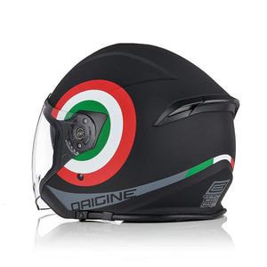 ORIGINE Casco Jet Moto 3/4 Aperto con Doppia Visiera Adatto per Scooter Omologato ECE