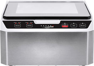 Caso VacuChef 40 1417 - Macchina per sottovuoto in acciaio INOX, 3 l, 70 litri/minuto, doppia saldatura, tempo di aspirazione e saldatura regolabile
