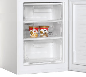 Candy CCG1S 518EW - Frigorifero Combinato, larghezza 55 cm, altezza 1,80 m, 252 l, cassetto verdure, controllo meccanico della temperatura, illuminazione LED, porta reversibile, 41 dB, bianco