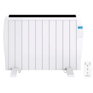 Cecotec Emettitore Termico ReadyWarm 2500 Thermal Black. 12 Elementi e 1800 W, Display LCD, Telecomando a distanza, timer, selezione della temperatura, copertura di 25 m² (12 Moduli, Bianco)