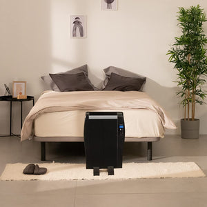 Cecotec Emettitore Termico ReadyWarm 2500 Thermal Black. 12 Elementi e 1800 W, Display LCD, Telecomando a distanza, timer, selezione della temperatura, copertura di 25 m² (12 Moduli, Bianco)