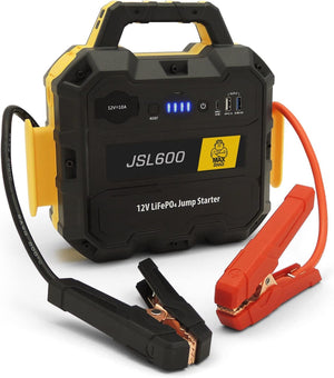 MAXTOOLS JSL400 Avviamento d’Emergenza Professionale per Automobile 2400 A per Veicoli Diesel e a Benzina di Grandi Dimensioni, Potente e Sicuro a 12 V, Batteria al Litio Esterna con USB