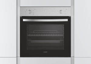 Candy FCS 100 X/E Forno Elettrico da Incasso, Statico, Capacità 70 Litri, Funzione Grill, 4 Programmi, 56.8x59.5x59.5 cm, Inox, Classe A