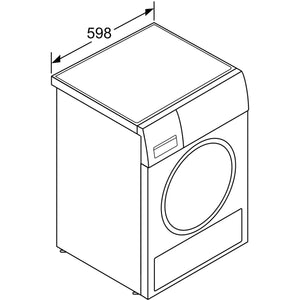 Bosch WQG233D20 - Asciugatrice a pompa di calore per 8 kg, serie 6, A+++, 176 kWh/anno, design anti-vibrazione, sistema di asciugatura sensibile, refrigerante ecologico, bianco, WQG233D20