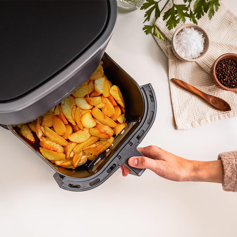 Cecotec Friggitrice ad Aria Cecofry Fantastik Window 4000. Air Fryer Air Fryer. 1400 W, Capacità 4 L, 9 Menu, Controllo Tattile, Tecnologia Perfectcoo, Tempo Regolabile 80-200ºc, 0-60 Minuti