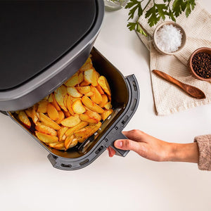 Cecotec Friggitrice ad Aria Cecofry Fantastik Window 4000. Air Fryer Air Fryer. 1400 W, Capacità 4 L, 9 Menu, Controllo Tattile, Tecnologia Perfectcoo, Tempo Regolabile 80-200ºc, 0-60 Minuti