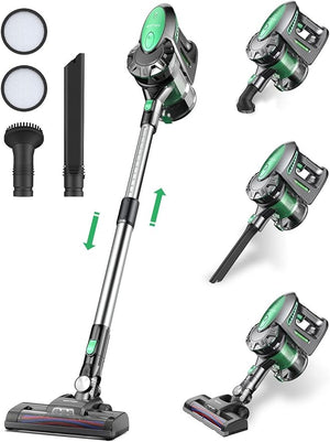 Vactidy Aspirapolvere Senza Fili V8,25KPa Scopa Elettrica Senza Fili Potente 4 in 1, Aspirapolvere Portatile Ultra-leggero, Autonomia 35 Min con Batteria Rimovibile