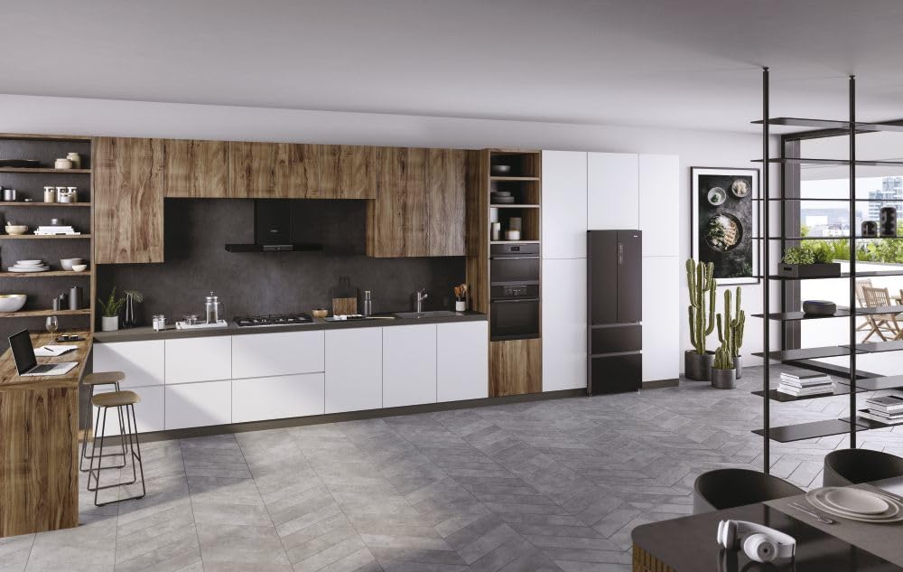 HWO60SM5F5BH - Forno elettrico, Ventilato, Multifunzione, 70 Litri, Nero, Classe energetica A+