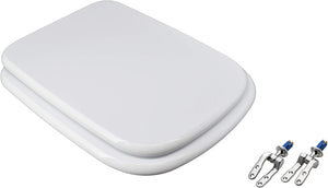 Si Dolomite EM804 Sedile Copriwater Dedicato, MDF, Bianco Lucido, 44 x 36 x 4 cm
