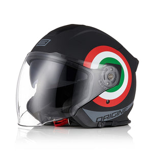 ORIGINE Casco Jet Moto 3/4 Aperto con Doppia Visiera Adatto per Scooter Omologato ECE