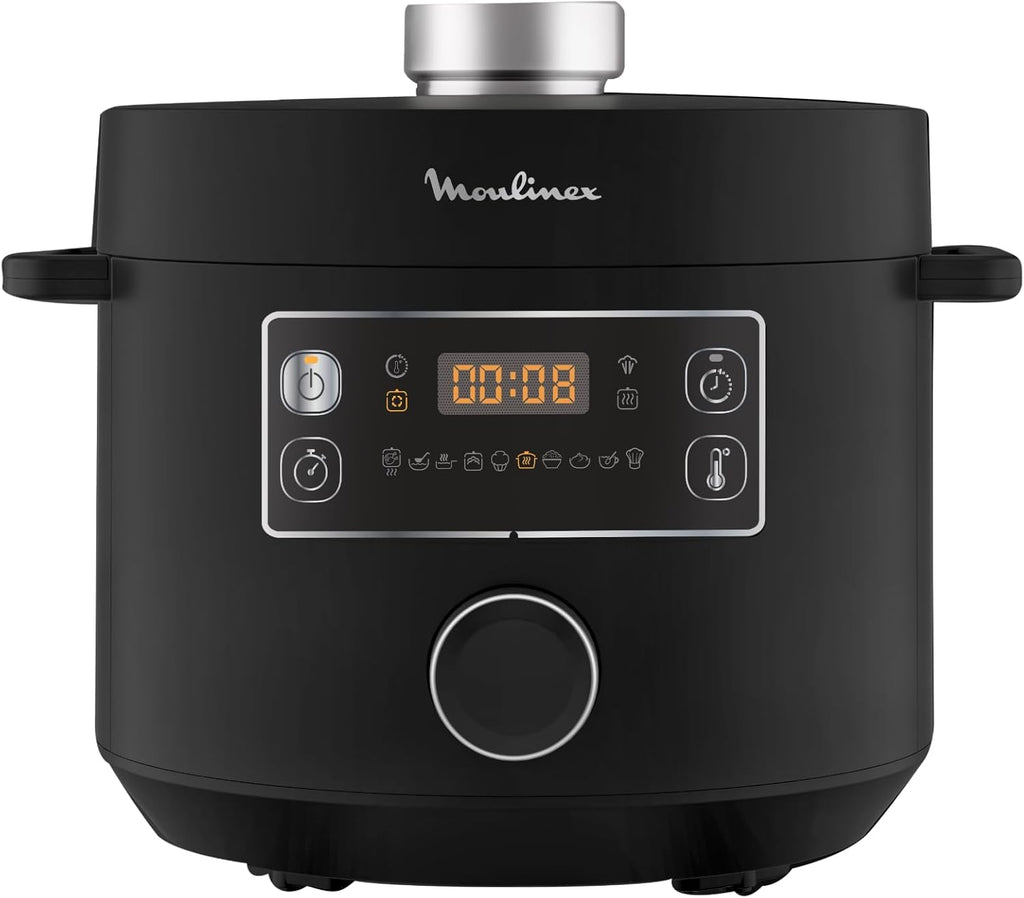 Moulinex Turbo Cuisine & Fry Multicooker 15 in 1, Facile e Veloce 7.6L, Funzioni Friggitrice ad Aria e Cottura a Pressione, Versatile, CE7788
