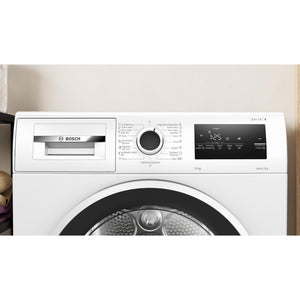 Bosch - Asciugatrice con pompa di calore, 8 kg, serie 4, Easy Clean, AutoDry, Antirughe, Bianco, WTR85V00ES