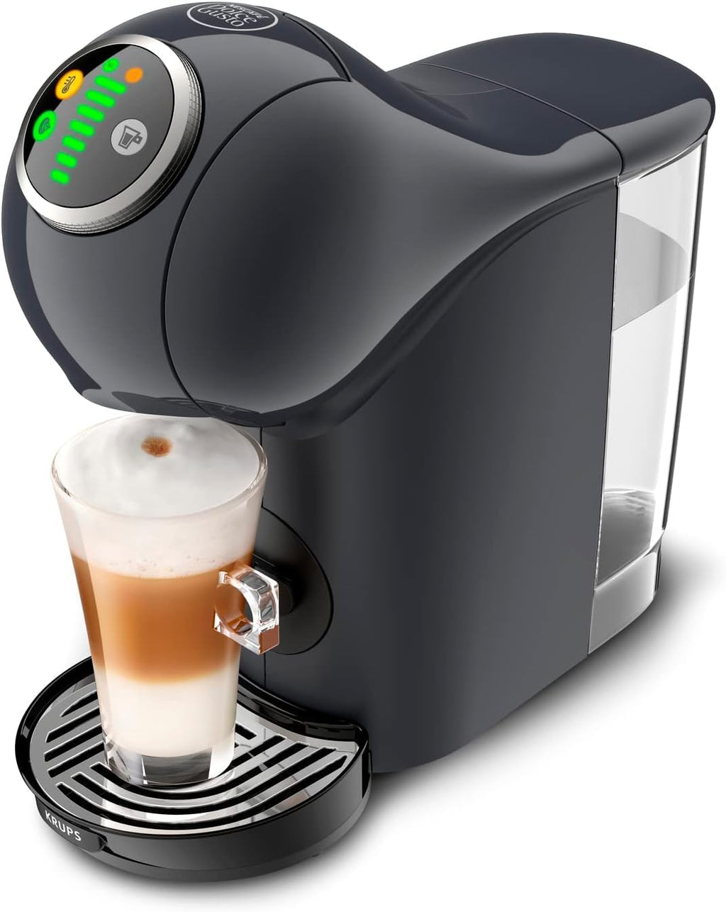 NESCAFÉ DOLCE GUSTO Krups Genio S Plus, Macchina per Caffè Espresso e Altre bevande in capsula, Automatica, Cosmic Grey
