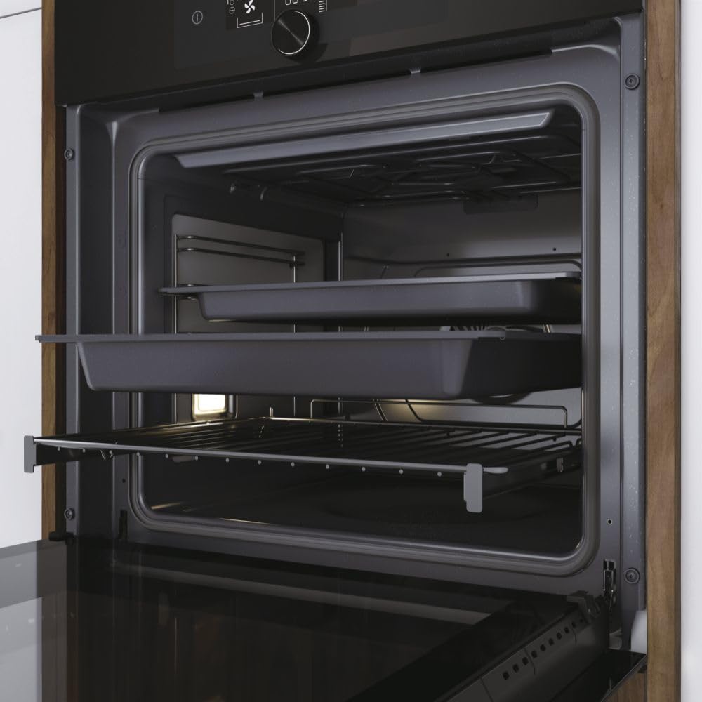 HWO60SM5F5BH - Forno elettrico, Ventilato, Multifunzione, 70 Litri, Nero, Classe energetica A+