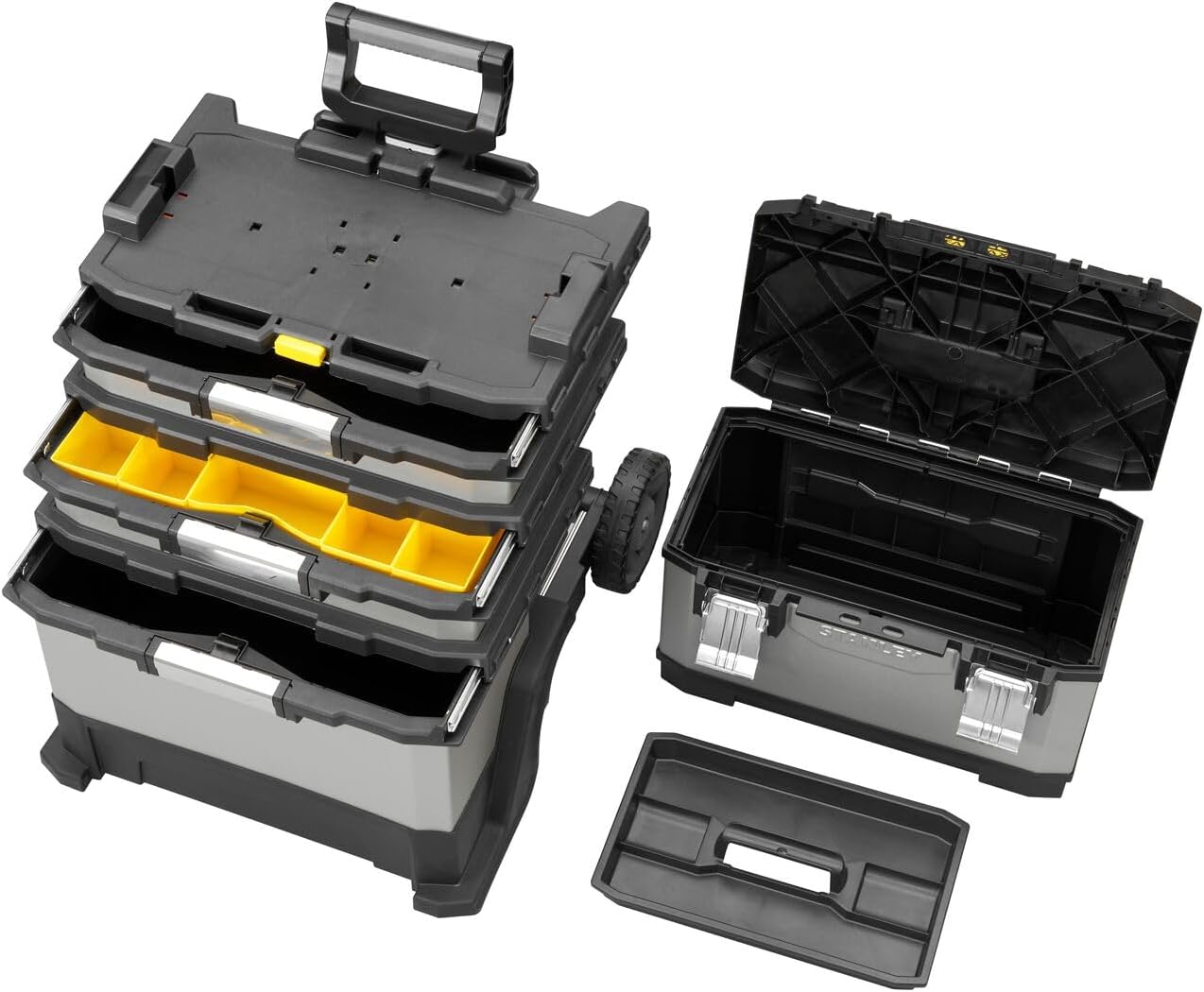 STANLEY FATMAX, Carrello Porta Utensili, Metallo e Polipropilene (plastica), 56.8 x 89.3 x 38.9 cm. 1-95-622