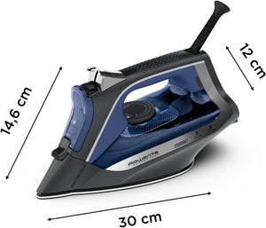 Rowenta DW4301D1 Access Steam Ferro da Stiro a Vapore, 2500W, 250 ml, Colpo Vapore 140 g/min, Piastra Microsteam in Acciaio Inox, Sistema Anticalcare, Punta di Precisione e Protezione Antigoccia