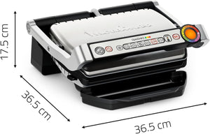 Moulinex Optigrill+ XL, Griglia Elettrica da Interno Ideale per Cucinare Carne, Pesce e Verdure, Indicatore di Cottura e 9 Programmi Automatici, Piastre Antiaderenti, GI722D
