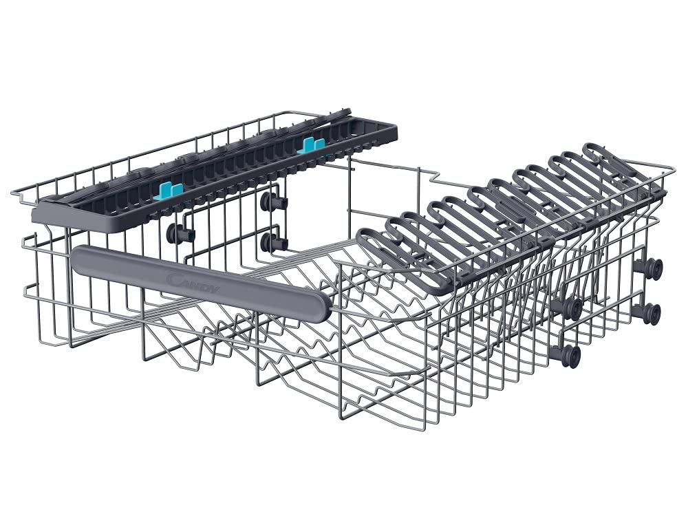 Candy Rapido' Lavastoviglie a Libera Installazione 60 cm, 14 Coperti, 8 Programmi, Connessione Wi-Fi, Partenza Ritardata fino a 24h, Motore Inverter, Classe C, 59,7 x 59,8 x 81,8 cm, Inox - CF 4C6F0X