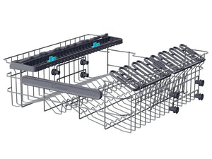 Candy Rapido' Lavastoviglie a Libera Installazione 60 cm, 14 Coperti, 8 Programmi, Connessione Wi-Fi, Partenza Ritardata fino a 24h, Motore Inverter, Classe C, 59,7 x 59,8 x 81,8 cm, Inox - CF 4C6F0X